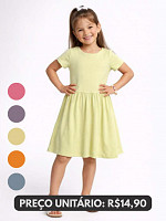 KIT VESTIDO FEMININO INFANTIL