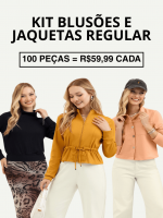 Blusões e Jaquetas Feminino Adulto - Cativa - 100 Peças