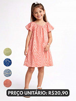 KIT VESTIDO FEMININO INFANTIL