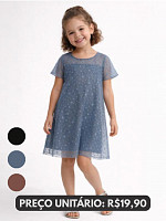 KIT VESTIDO FEMININO INFANTIL
