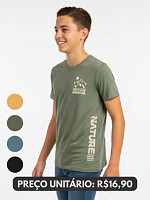 KIT CAMISETA MANGA CURTA MASC. JUV.