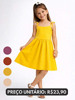KIT VESTIDO FEMININO INFANTIL