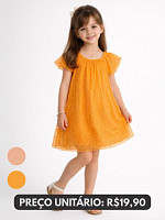 KIT VESTIDO FEMININO INFANTIL