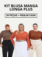 Blusas Manga Longa Habana e In Colors - Plus - 30 Peças
