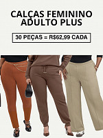 Calças Feminino Plus Size - Habana - 30 Peças