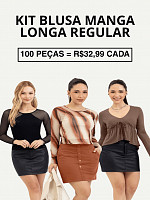 Blusas Manga Longa Cativa - Regular - 100 Peças