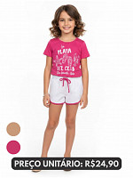KIT CONJUNTO FEMININO INFANTIL